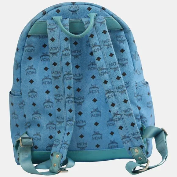 BEAUTIFUL MCM Munchen Blue Leather Studded & Jewel Encrusted  display picture 3